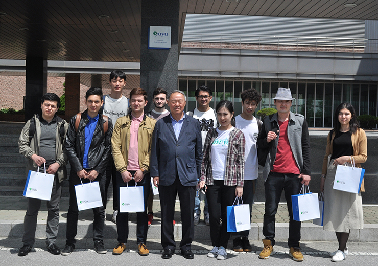 유유제약, 세종대 외국인 유학생들에 생산인프라 소개