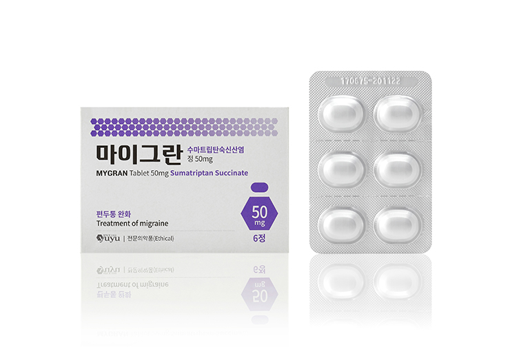 유유제약, 편두통 치료제 ‘마이그란정’ 출시